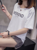 Women Round Neck Comfortable Graphic T-Shirt