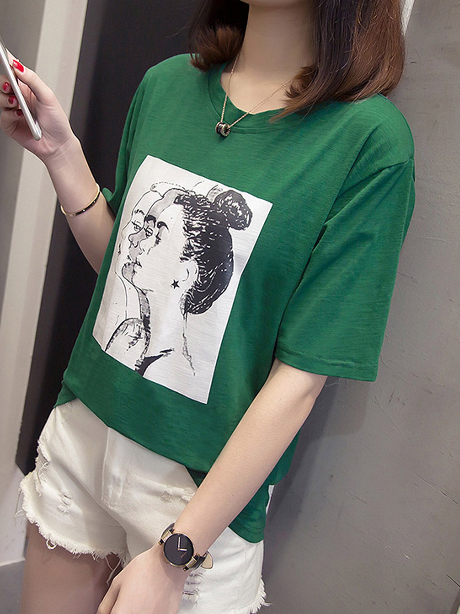 Women Loose Short Sleeve Comfortable T-Shirt
