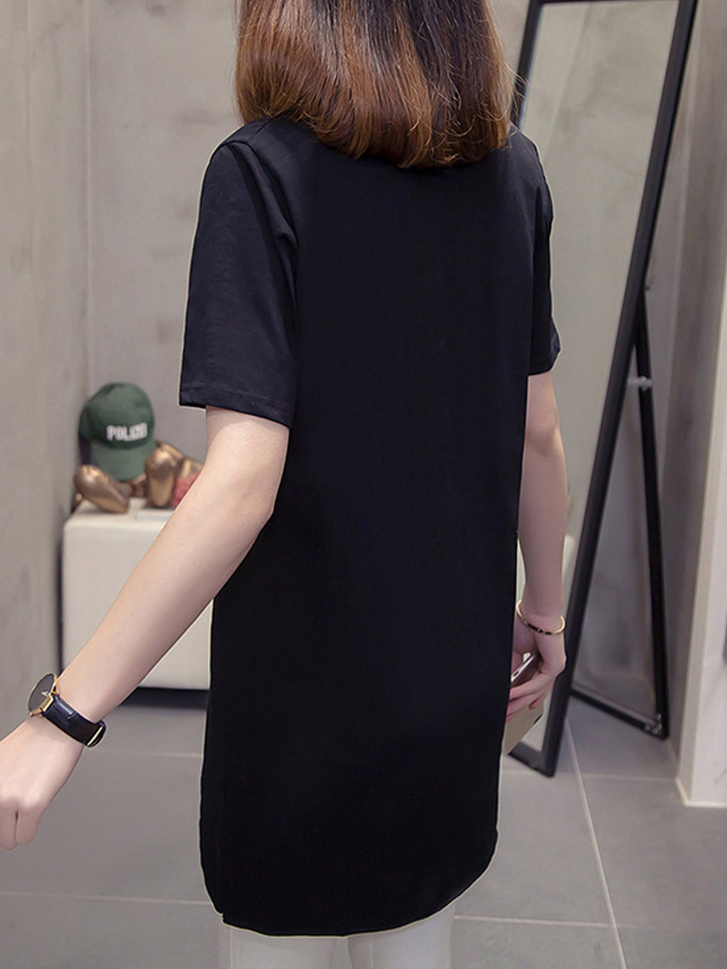 Women Stylish High Neck Loose Casual Top