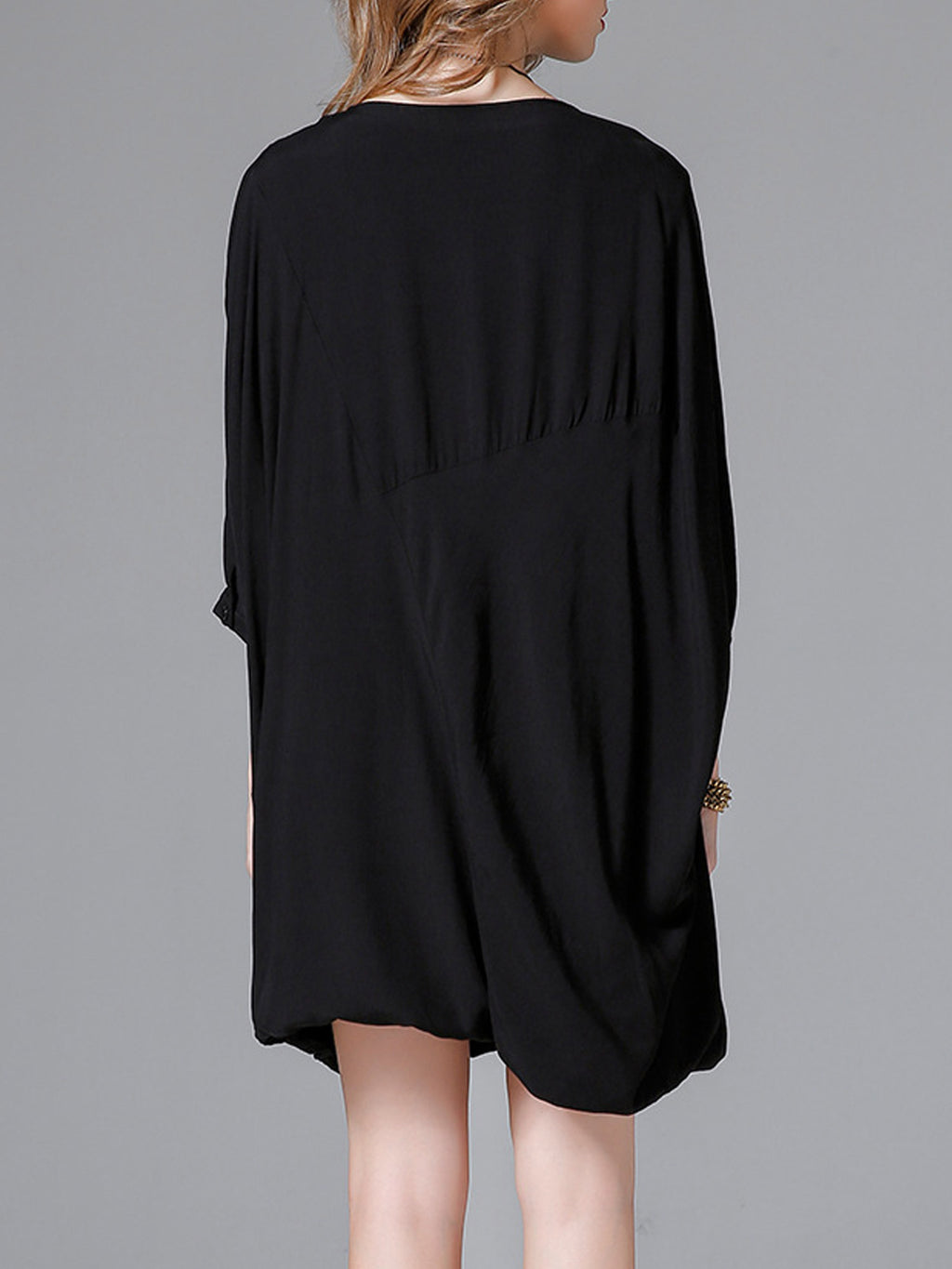 Women Round Neck Loose Casual Shirt