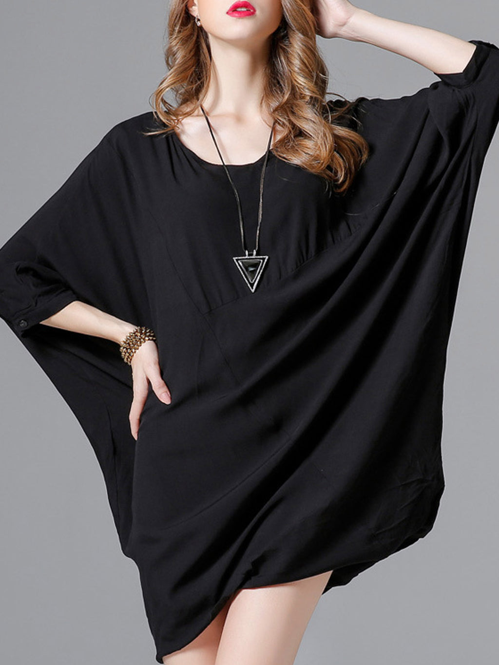 Women Round Neck Loose Casual Shirt