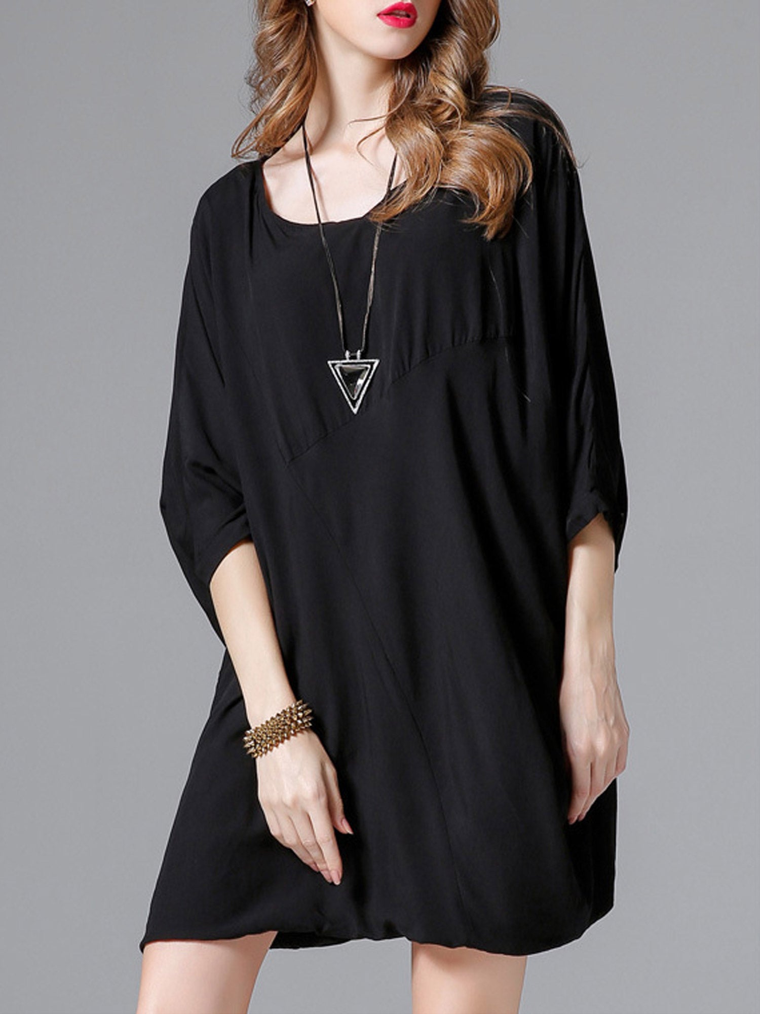 Women Round Neck Loose Casual Shirt