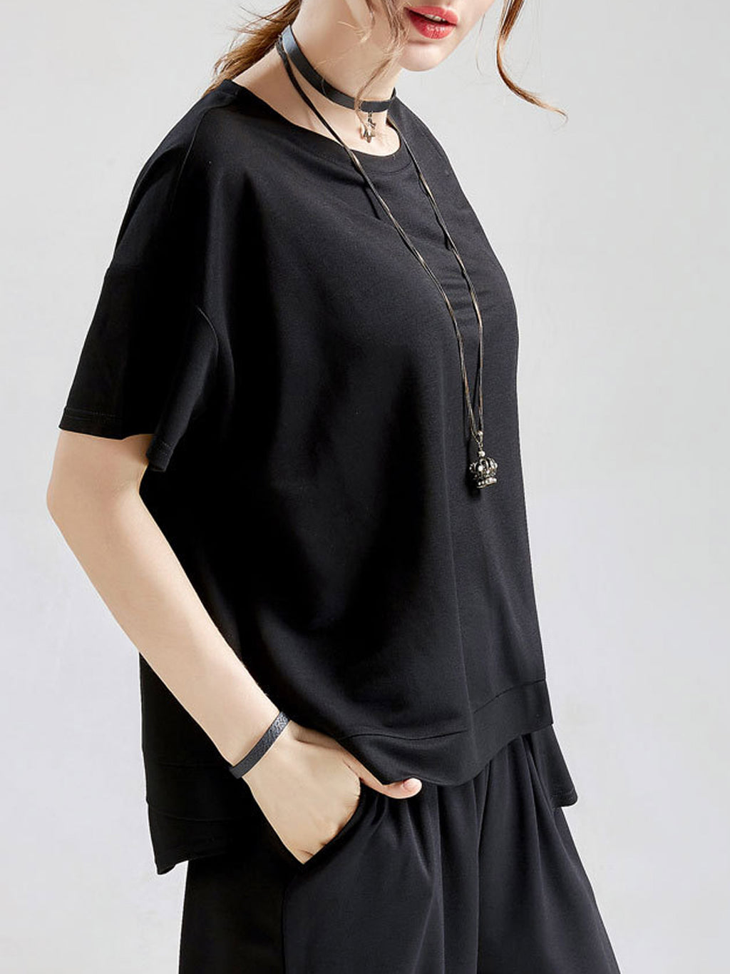 Women High Neck Loose Comfortable Top