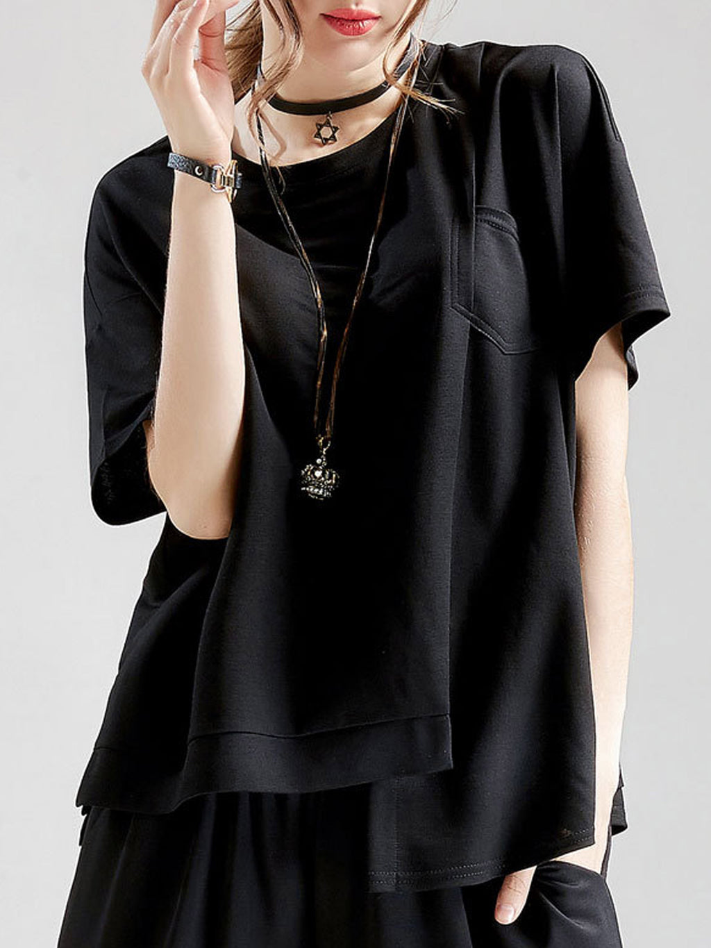Women High Neck Loose Comfortable Top