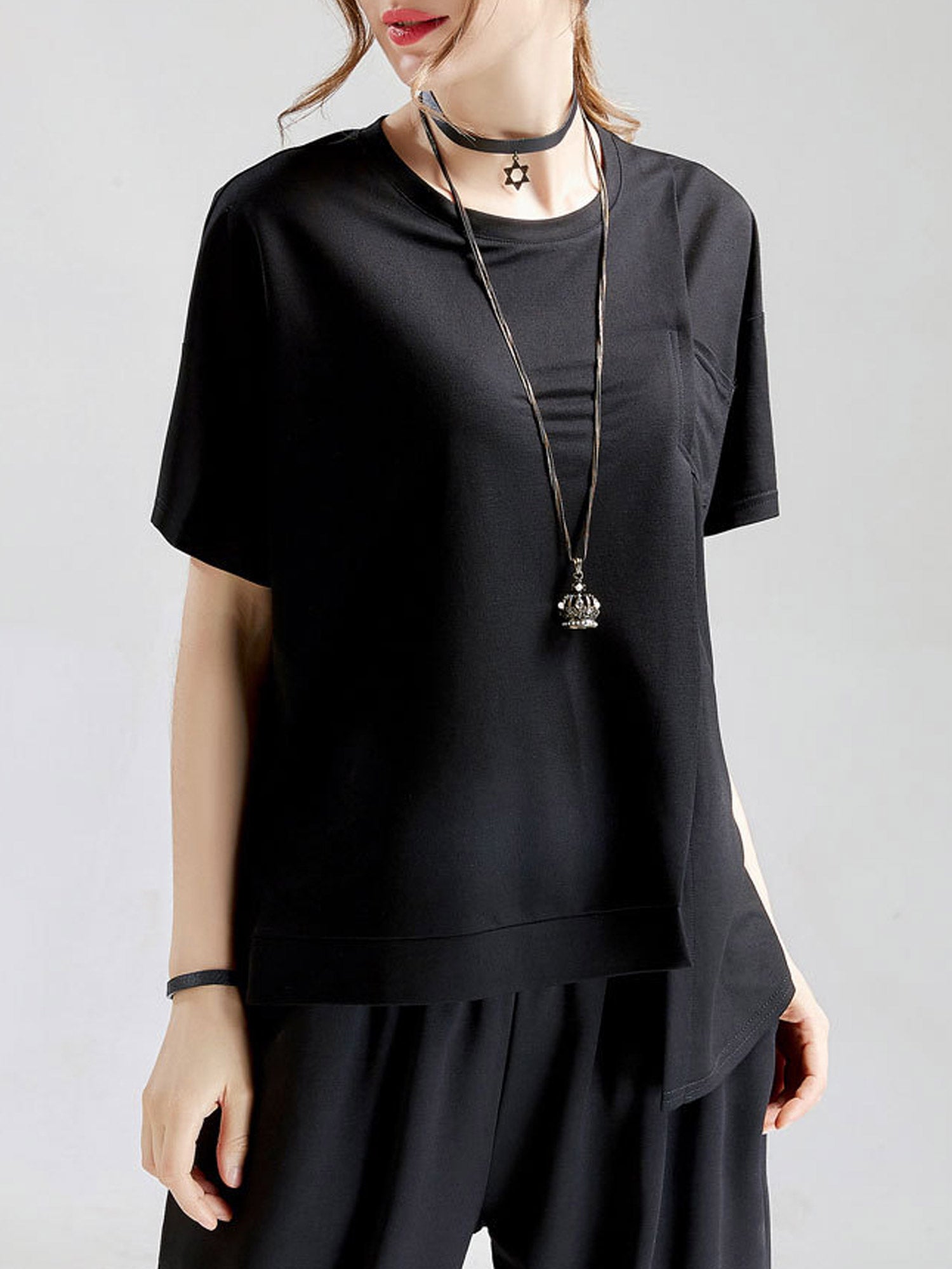 Women High Neck Loose Comfortable Top