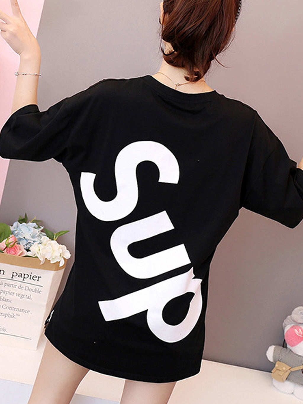 Women Stylish Round Neck Casual T-Shirt