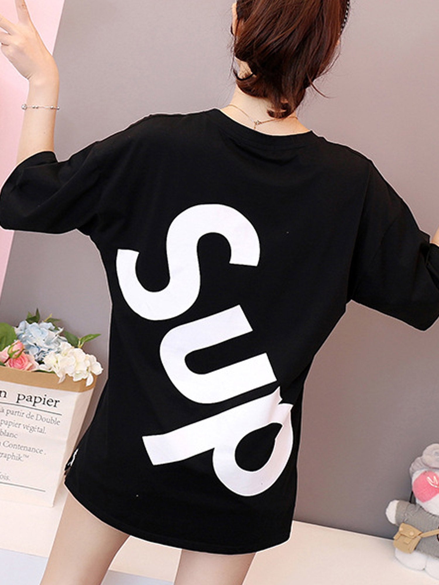 Women Stylish Round Neck Casual T-Shirt