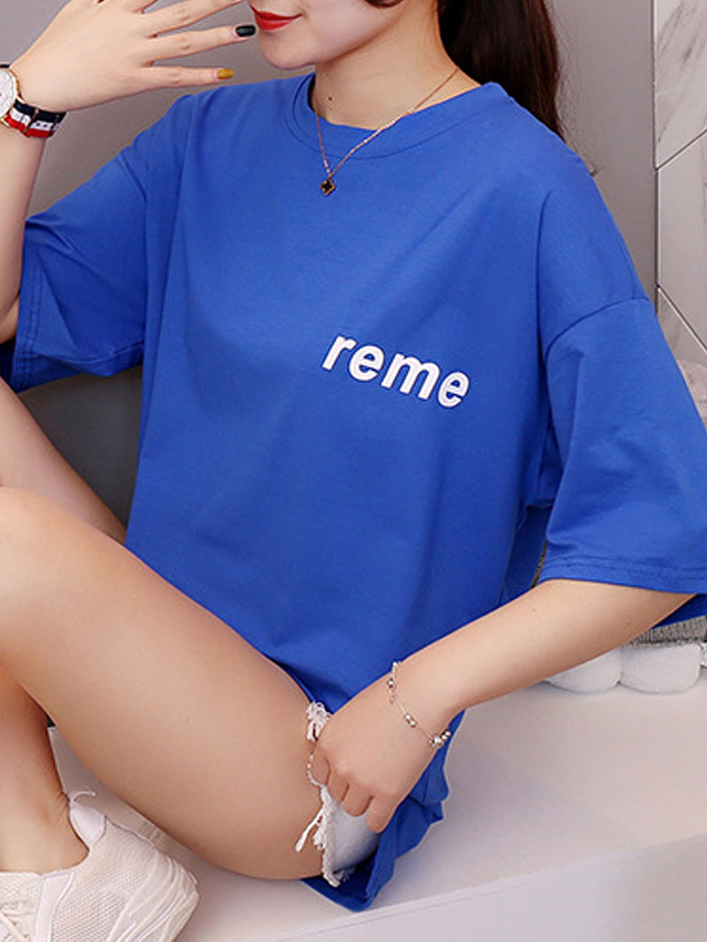 Women Stylish Round Neck Casual T-Shirt