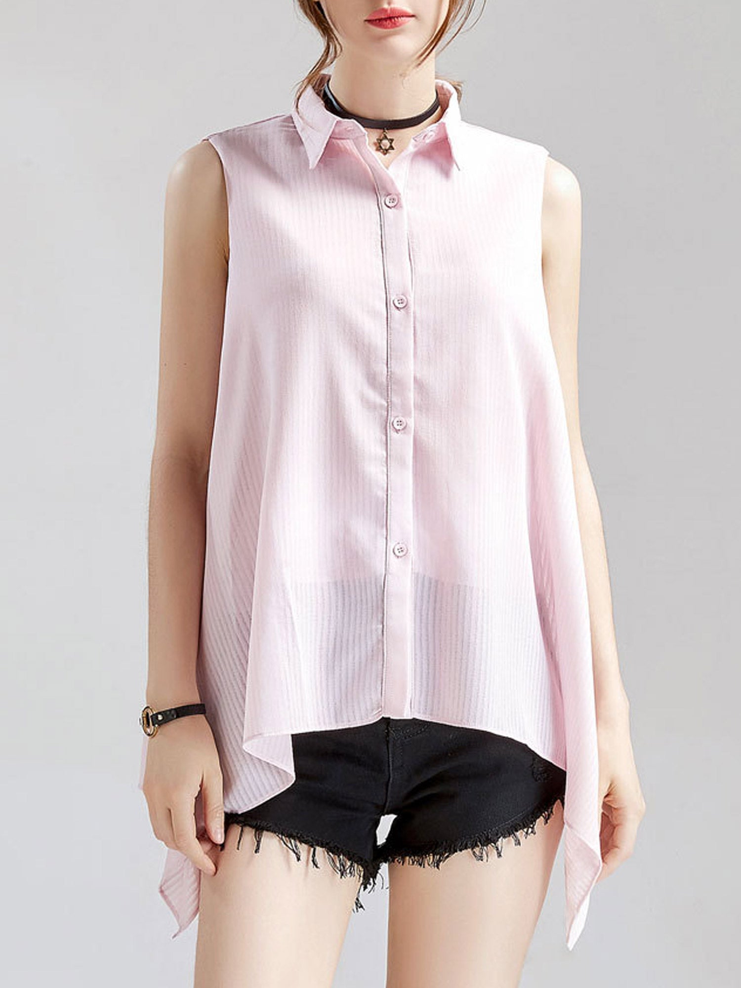 Women Sleeveless Irregular Beautiful Top