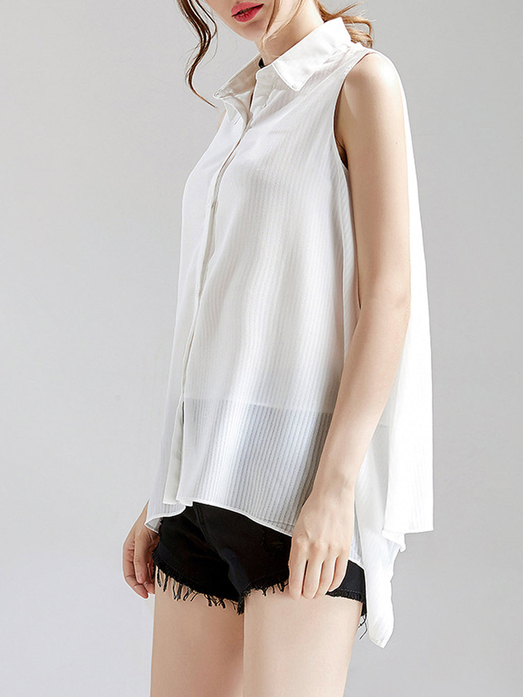 Women Sleeveless Irregular Beautiful Top