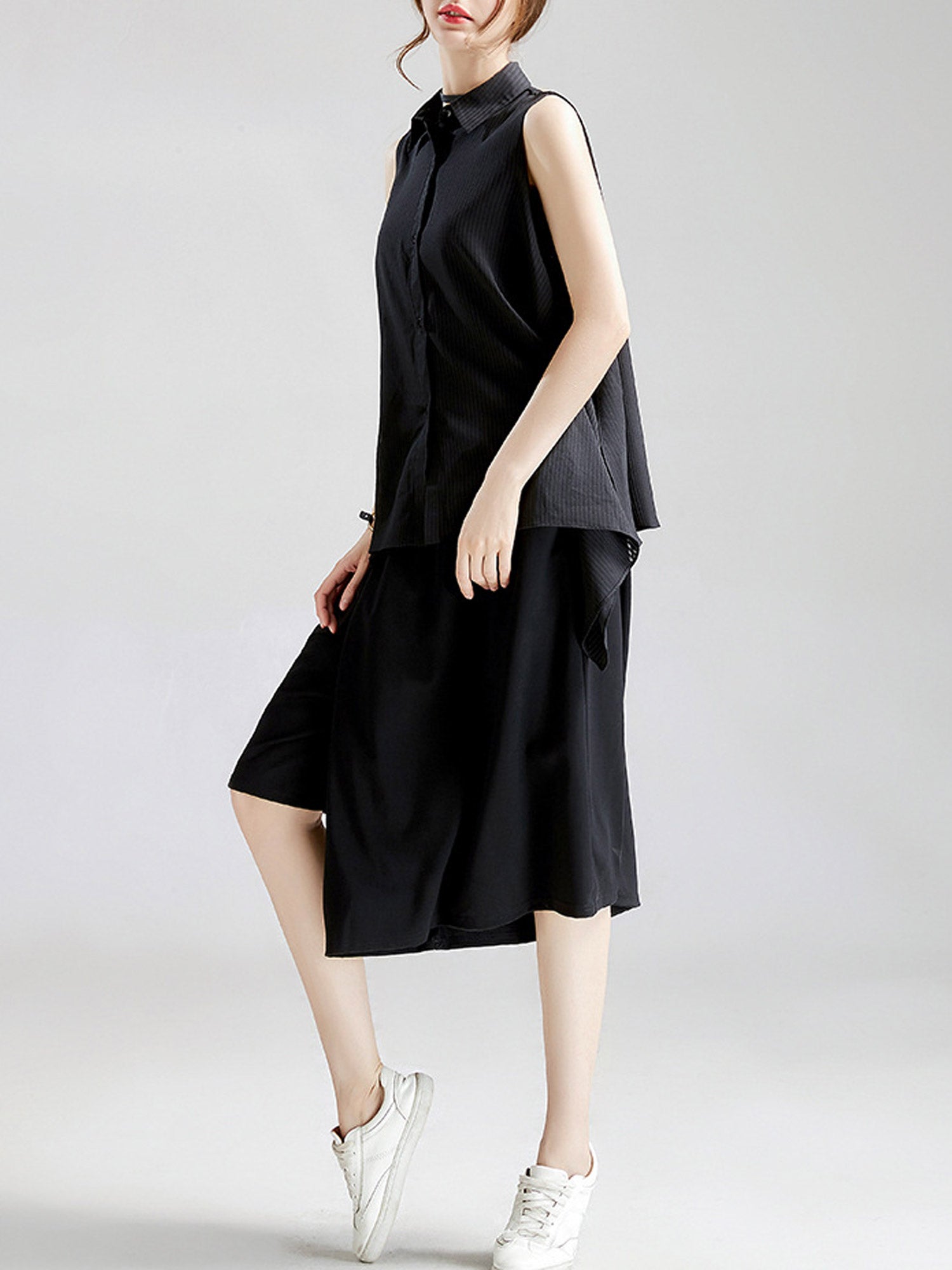 Women Sleeveless Irregular Beautiful Top