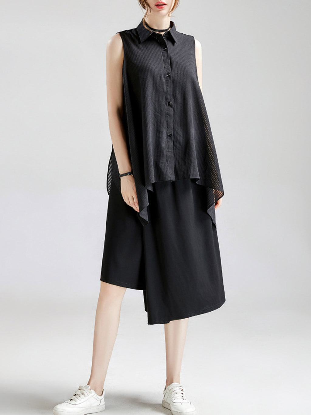 Women Sleeveless Irregular Beautiful Top