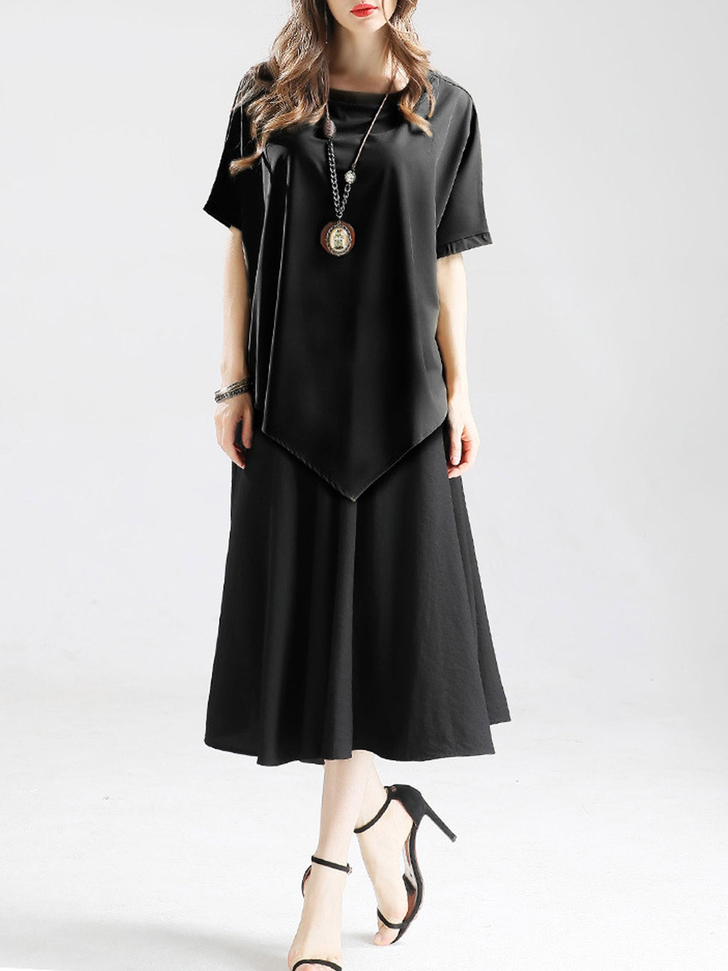 Women Stylish Loose Irregular Chiffon Top