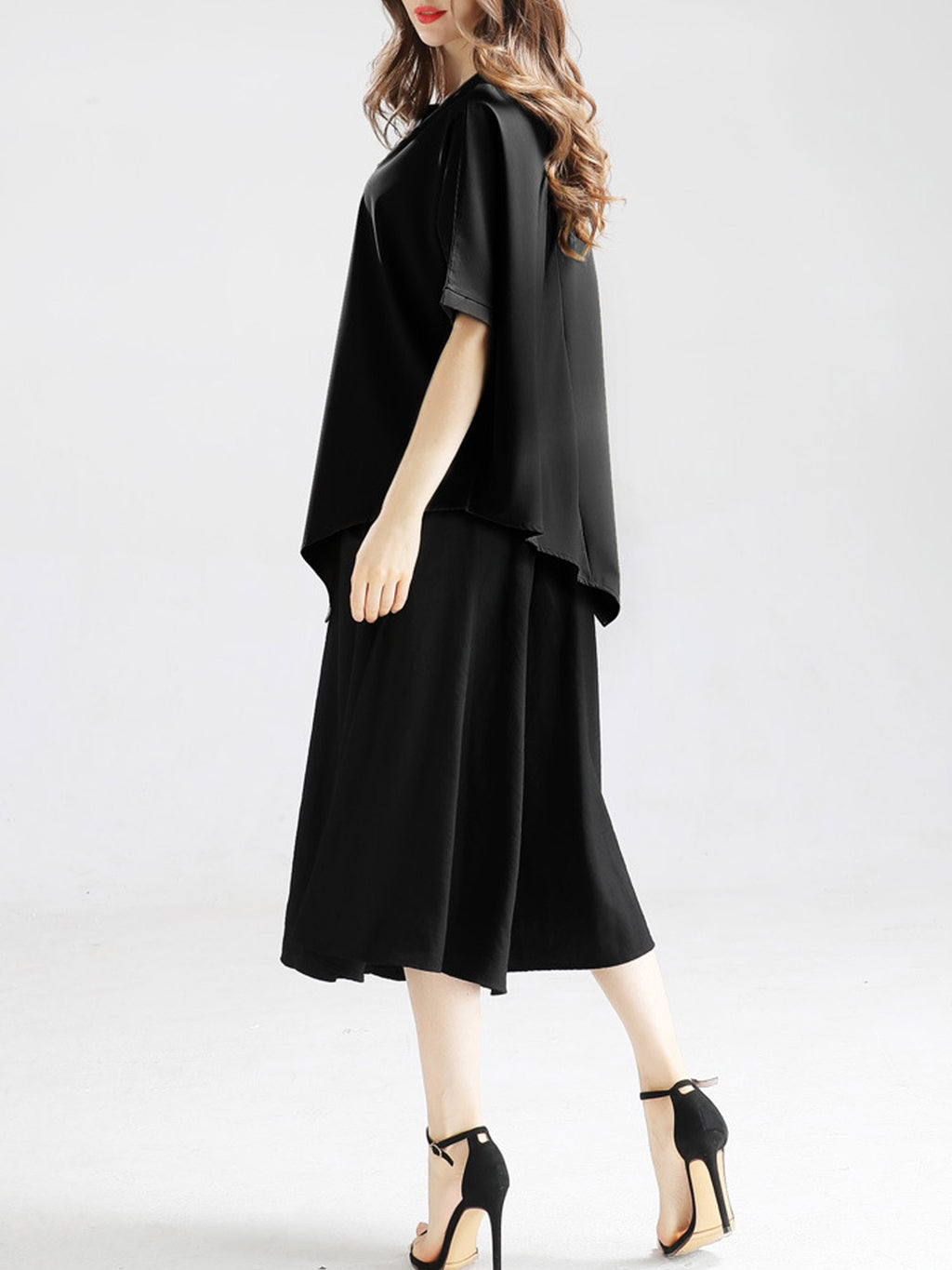 Women Stylish Loose Irregular Chiffon Top