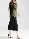 Women Stylish Loose Irregular Chiffon Top