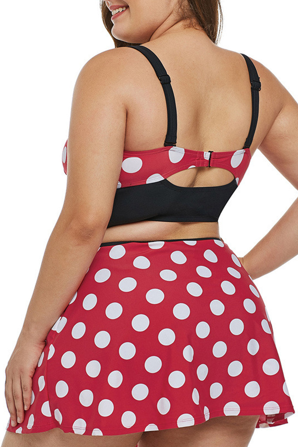 Women Adjustable Bikini Printed Skirt Swim Set