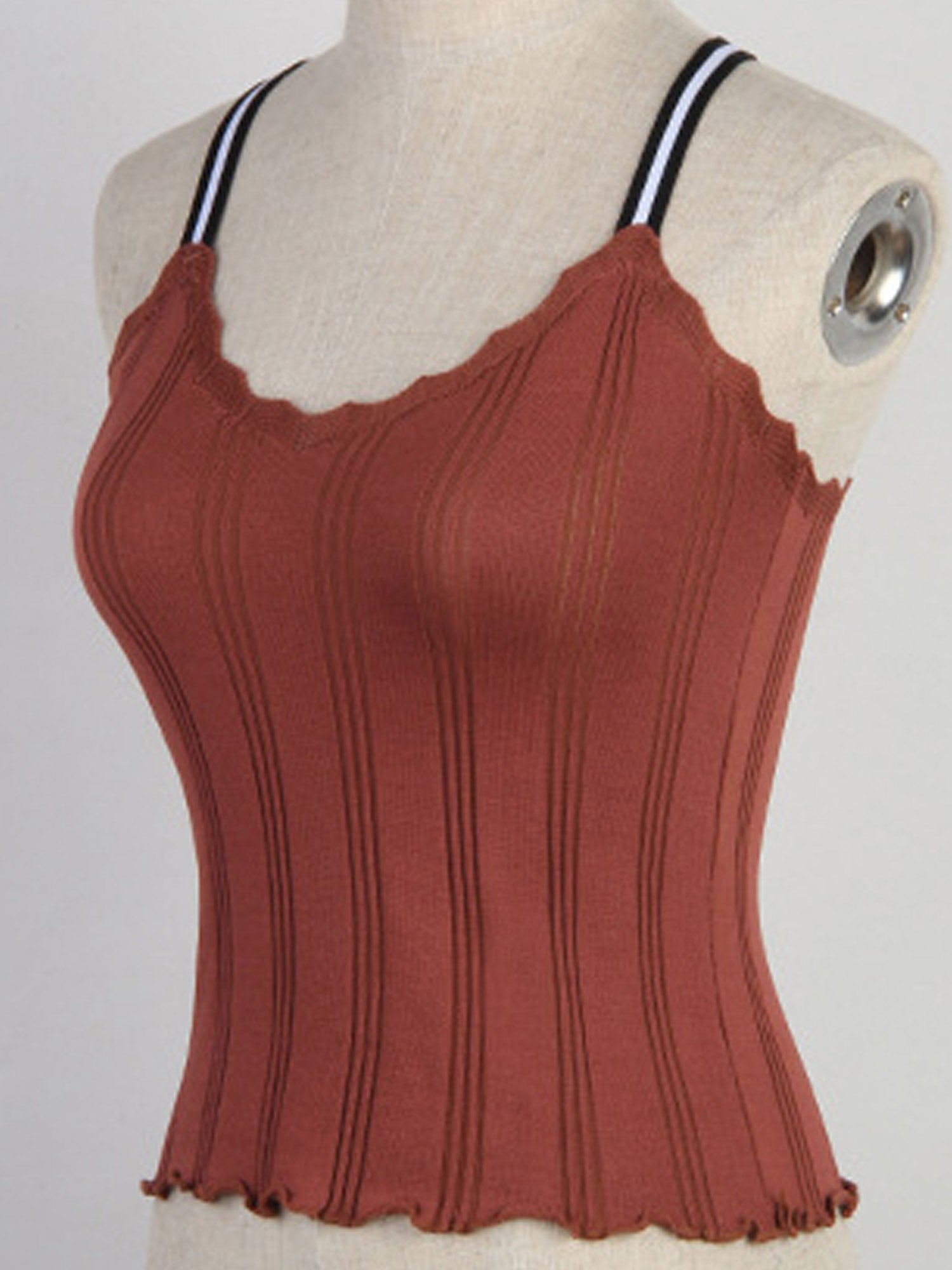 Women Stylish U-Neck Sleeveless Short Top