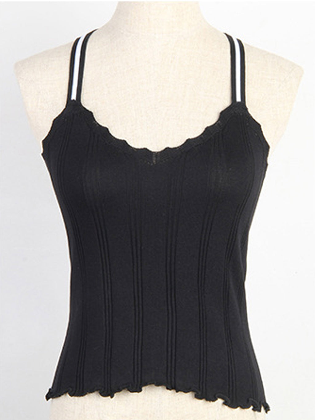 Women Stylish U-Neck Sleeveless Short Top