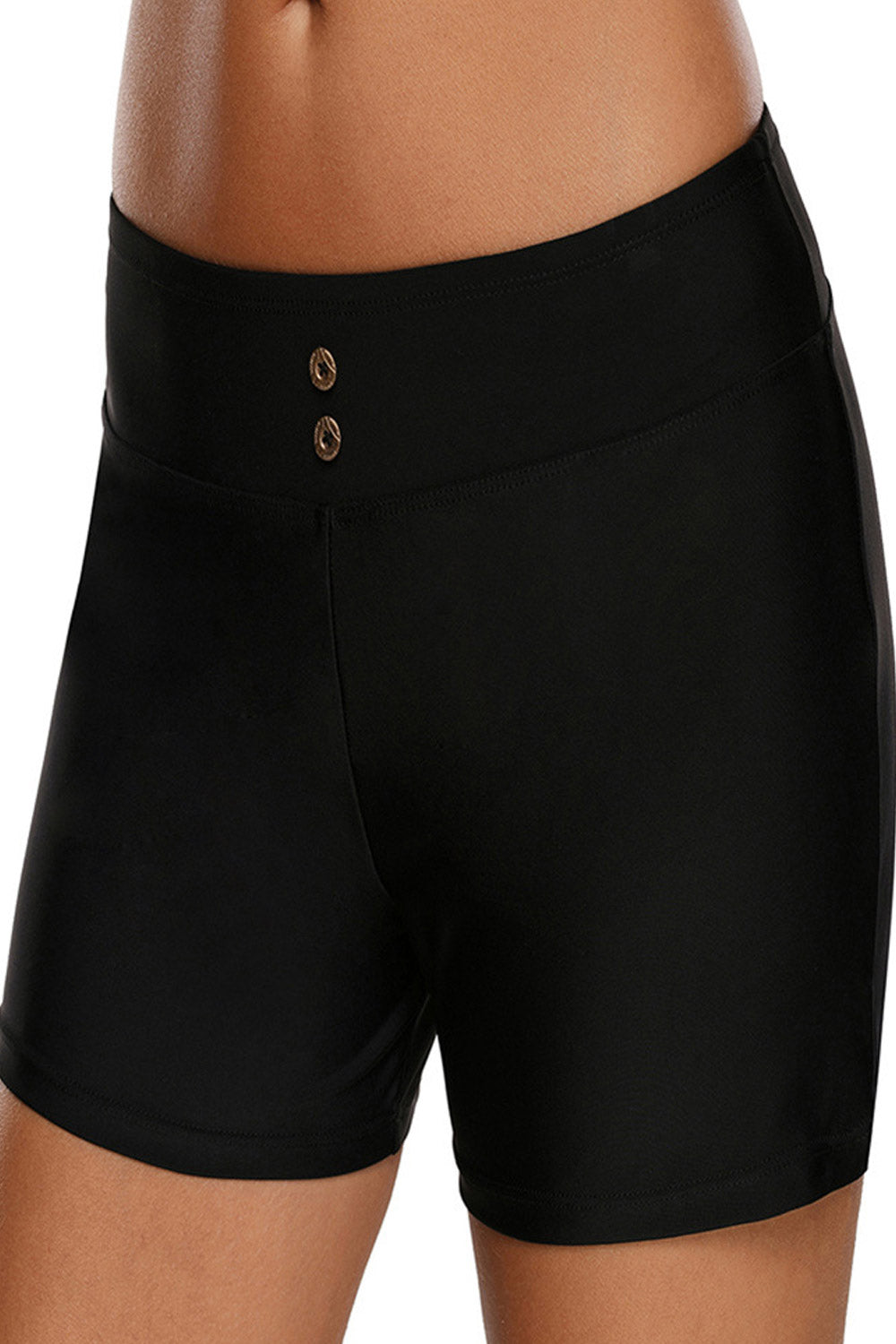 Women Comfortable Solid Pattern Swimming Shorts