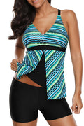 Women Printed V-Neck Attractive One Piece Swimwear