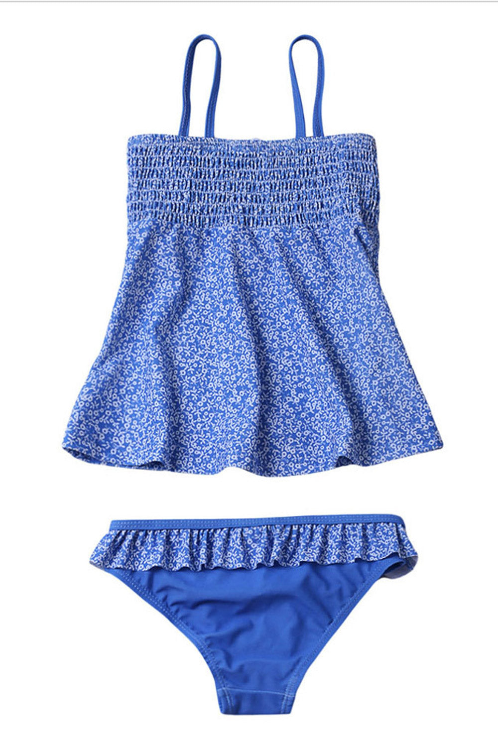 Kids Girls Printed Top & Bottom Swimsuit Set