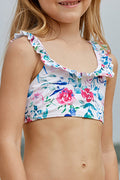 Kids Girls Ruffled Bra & Panty Swimwear Set
