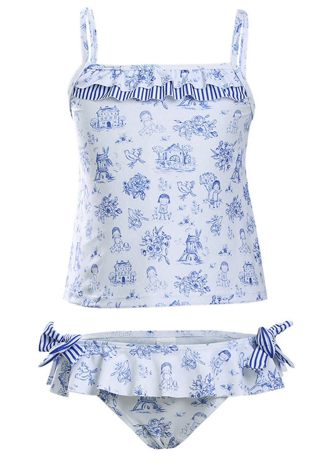 Kids Girls Printed Comfortable Bathing Swimsuit