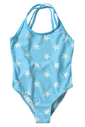 Kids Girls Elegant Star Printed One Piece Swimwear