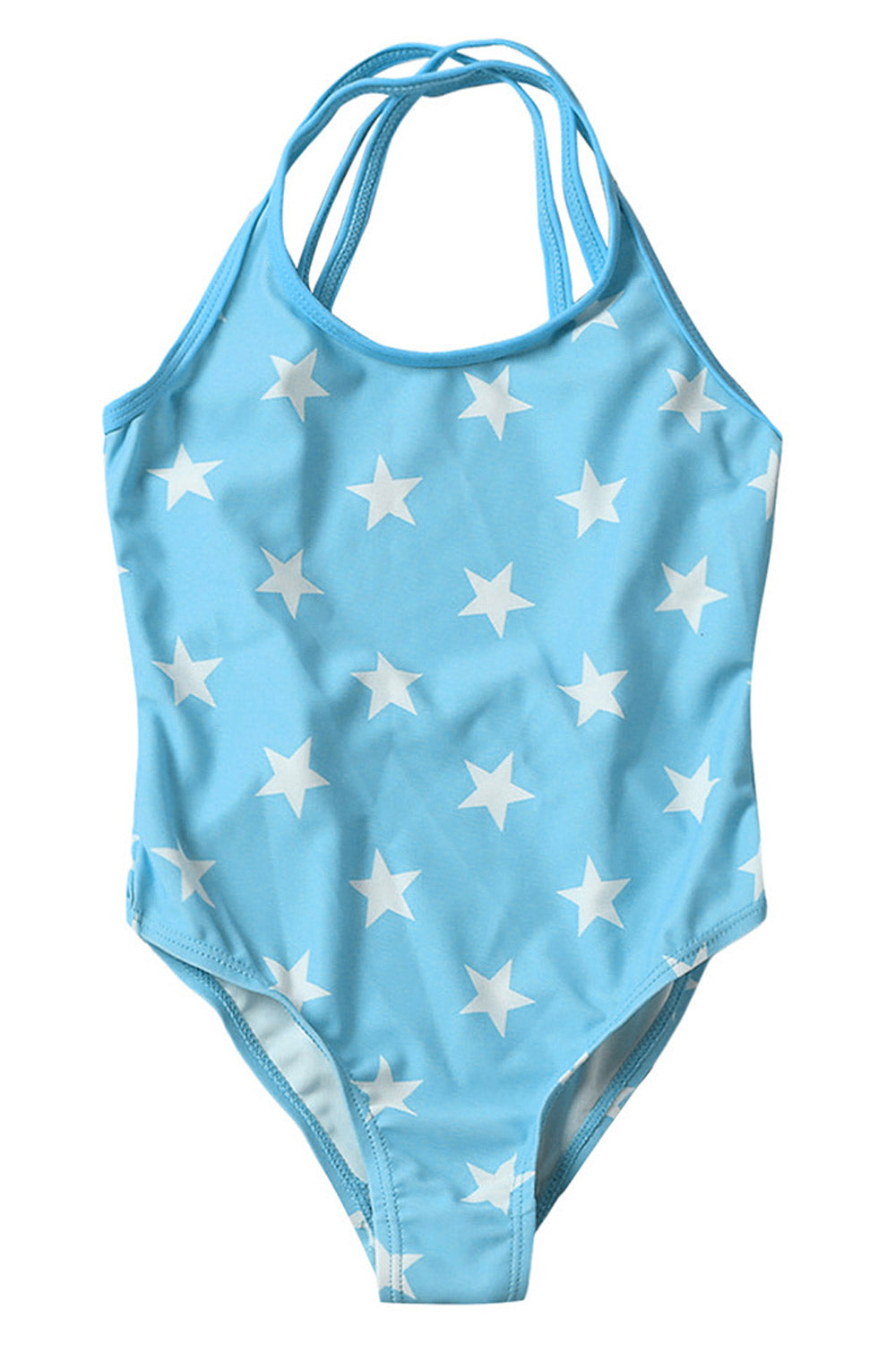 Kids Girls Elegant Star Printed One Piece Swimwear