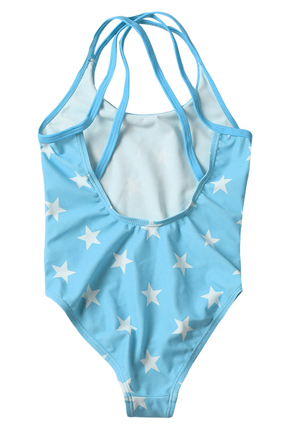 Kids Girls Elegant Star Printed One Piece Swimwear