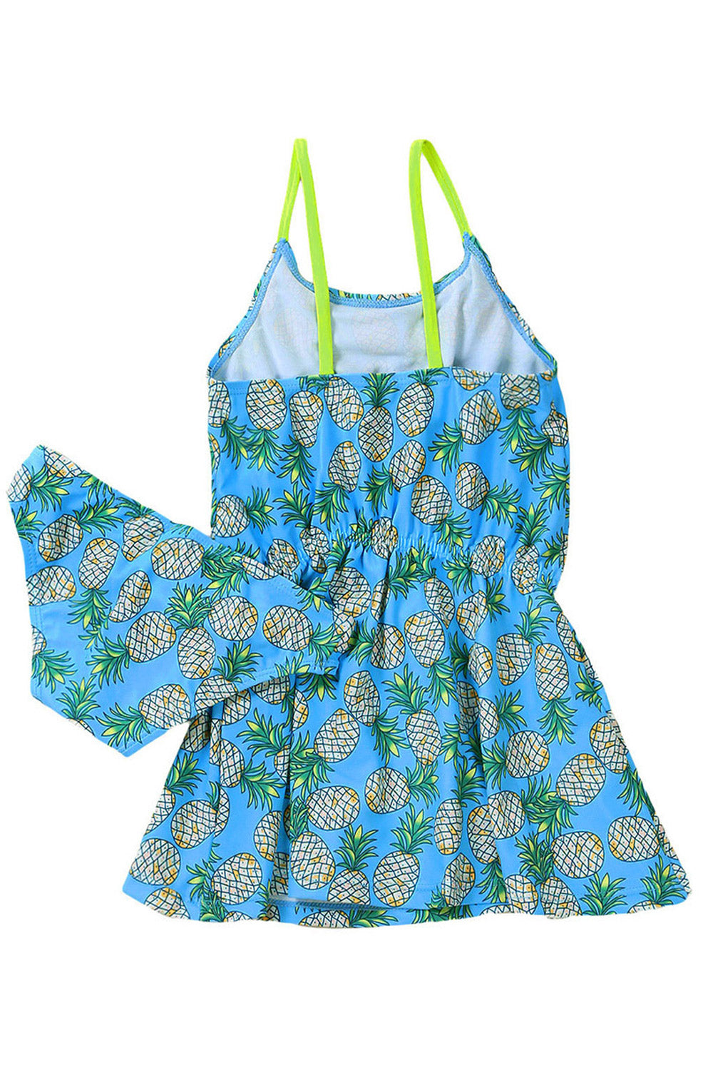 Kids Girls Cute Printed Two Piece Princess Swimwear