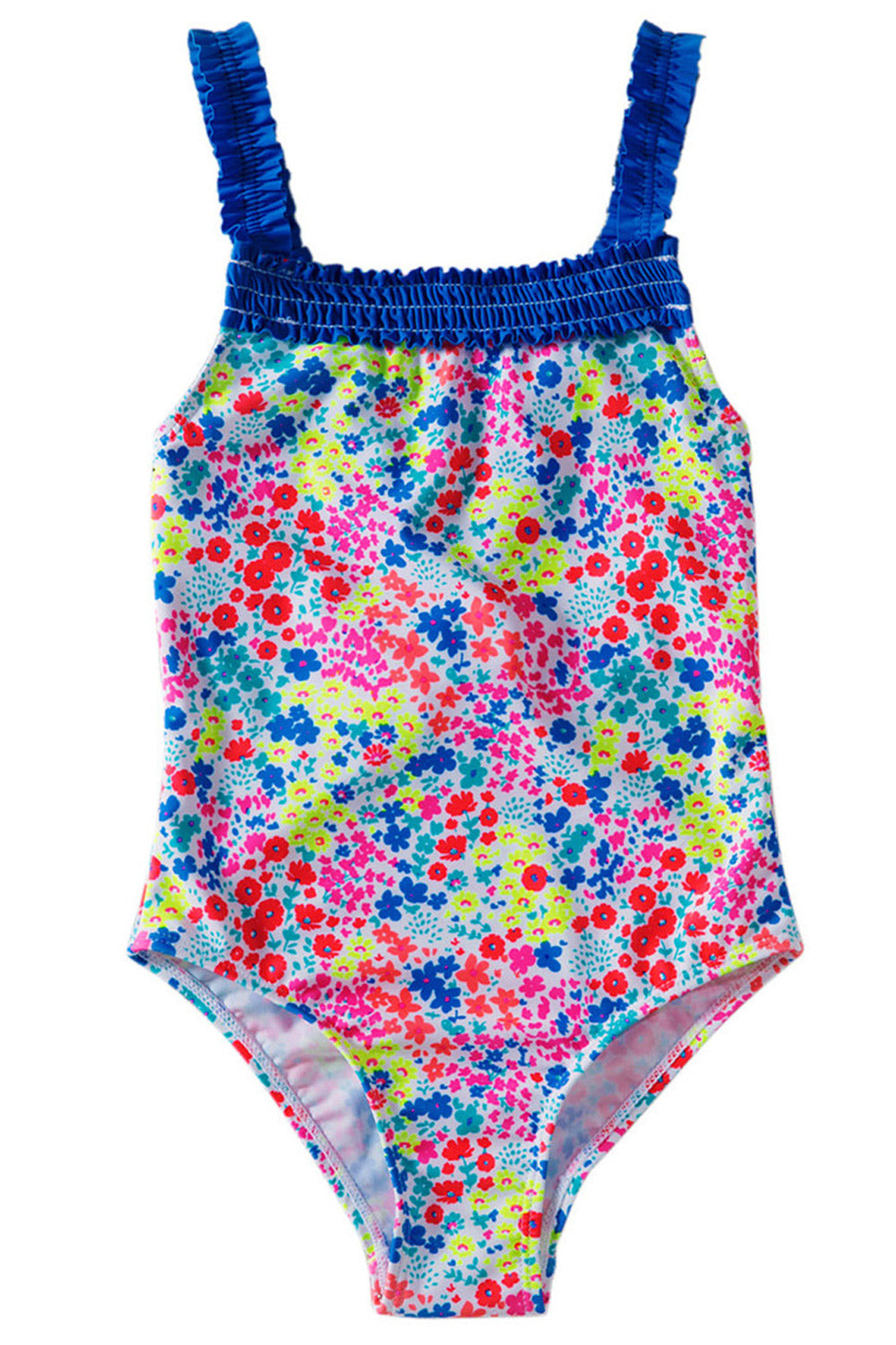 Kids girls Ruffled Back Bow One Piece Swimwear
