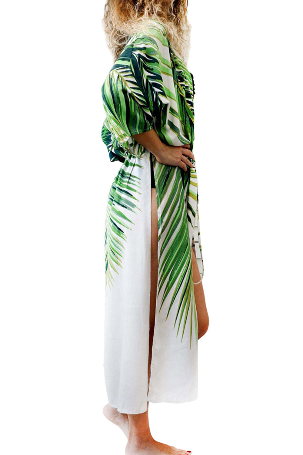 Women Printed Chiffon Stylish Beach Coverup