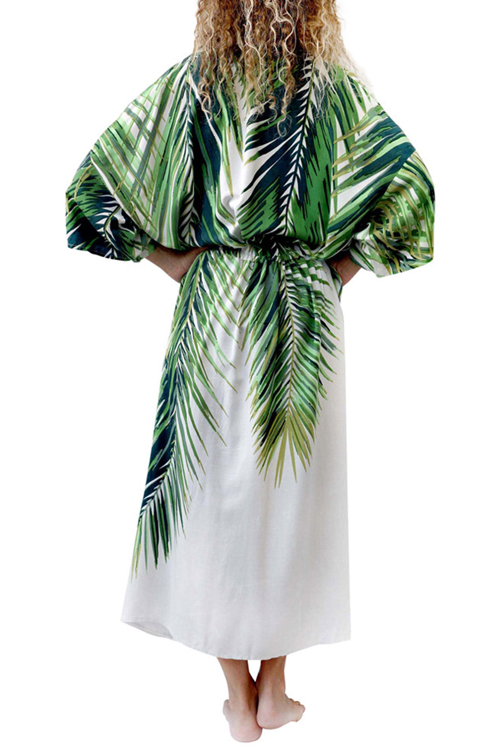 Women Printed Chiffon Stylish Beach Coverup