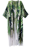 Women Printed Chiffon Stylish Beach Coverup