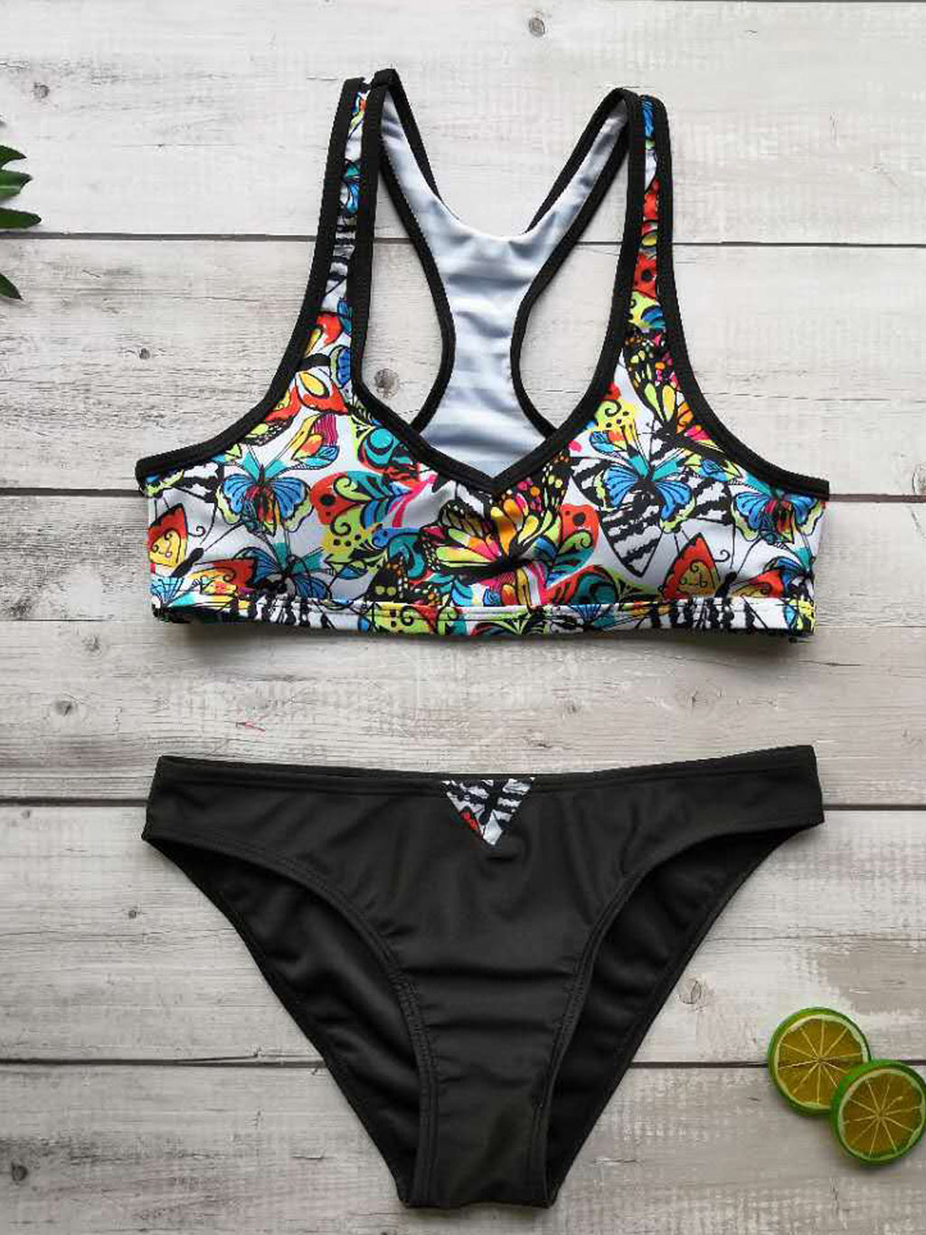 Women Flexible Top With Bottom Swim Set