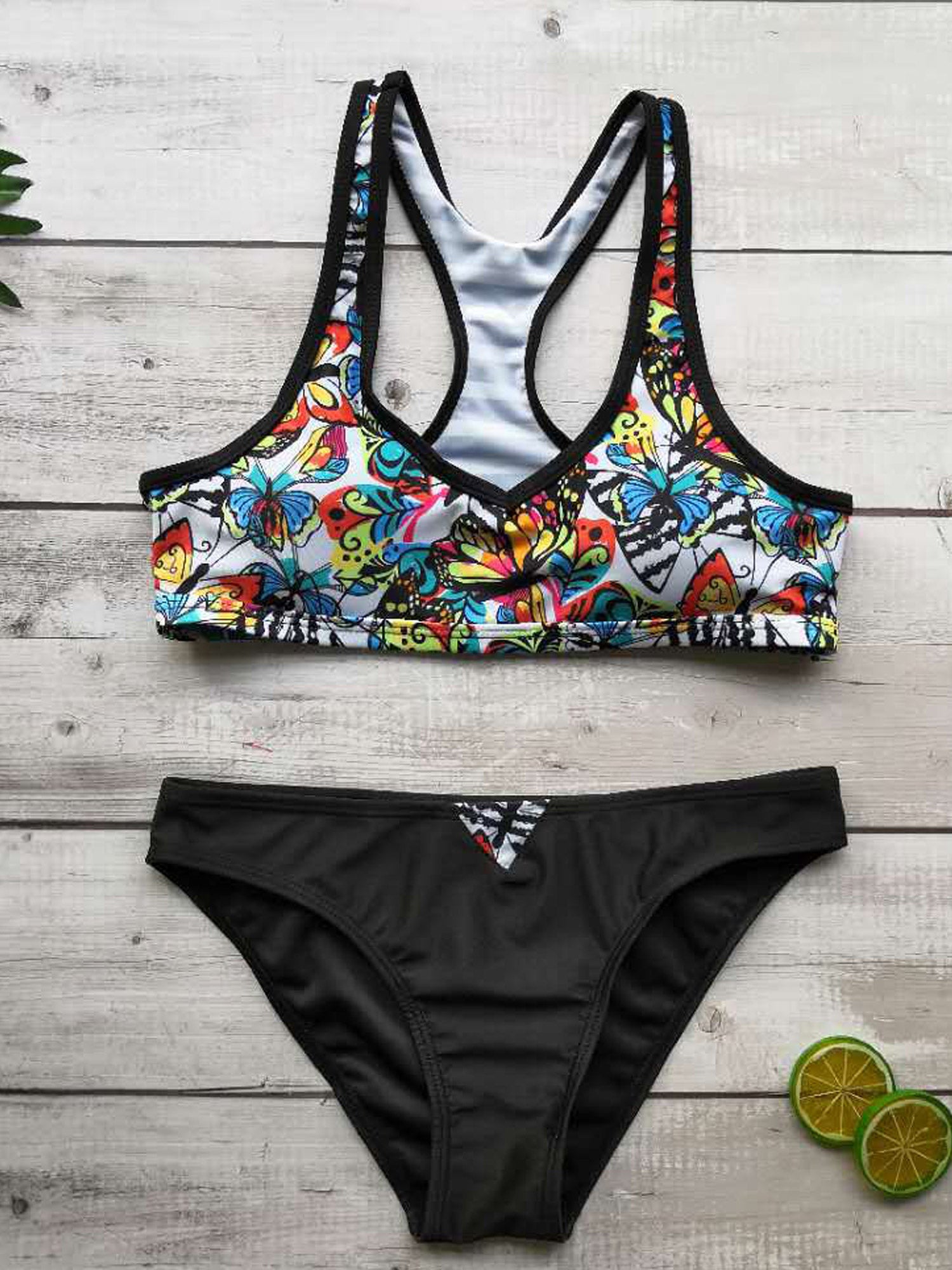 Women Flexible Top With Bottom Swim Set