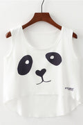 Women Cartoon Printed Comfortable Cropped Camisole Top