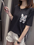 Women Embroidered Round Neck Elegant Top