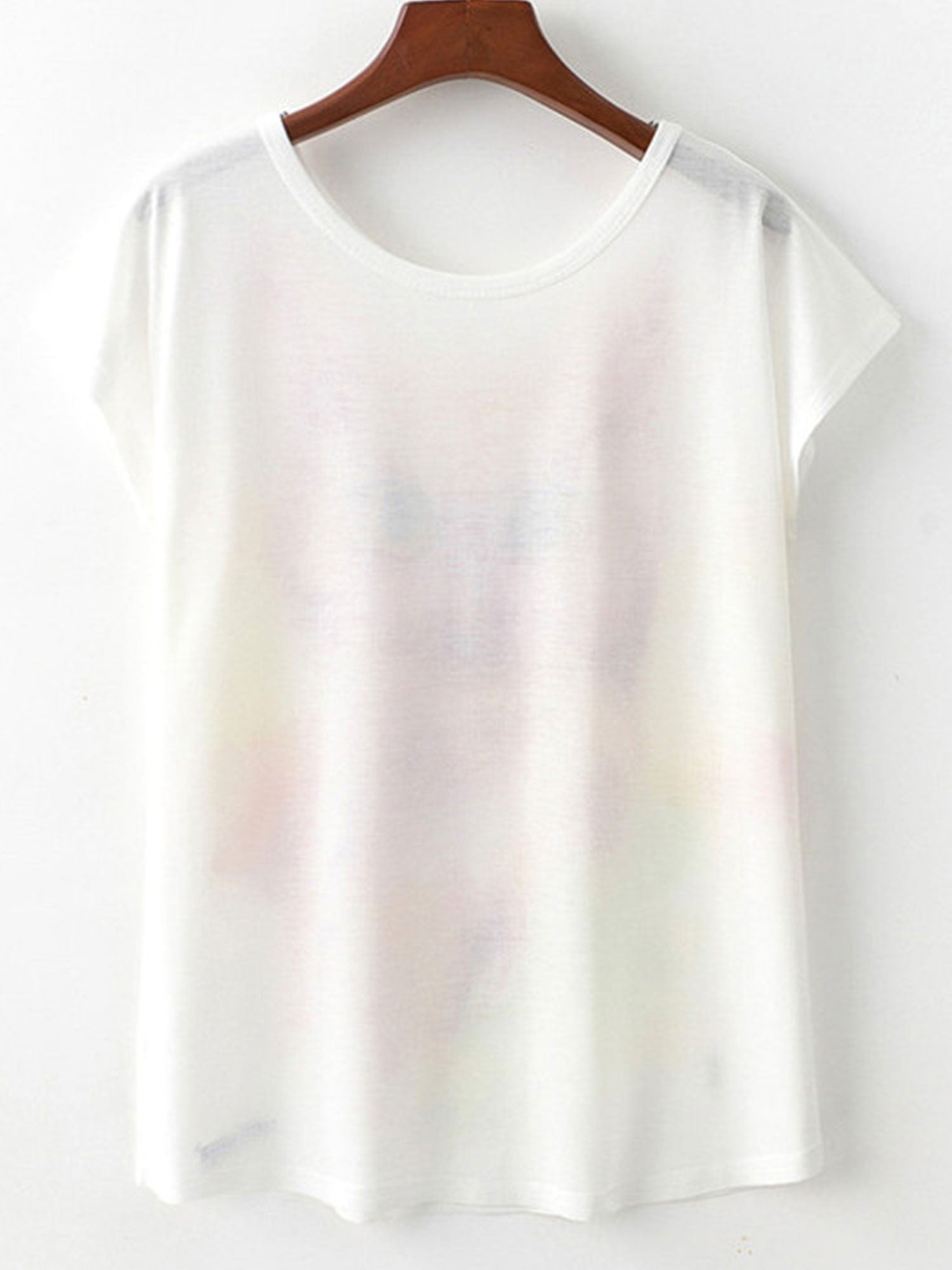 Women Round Neck Comfortable Loose Casual T-Shirt
