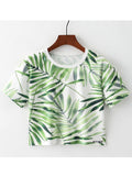 Women Restfull Round Neck Summer Fashion T-Shirt