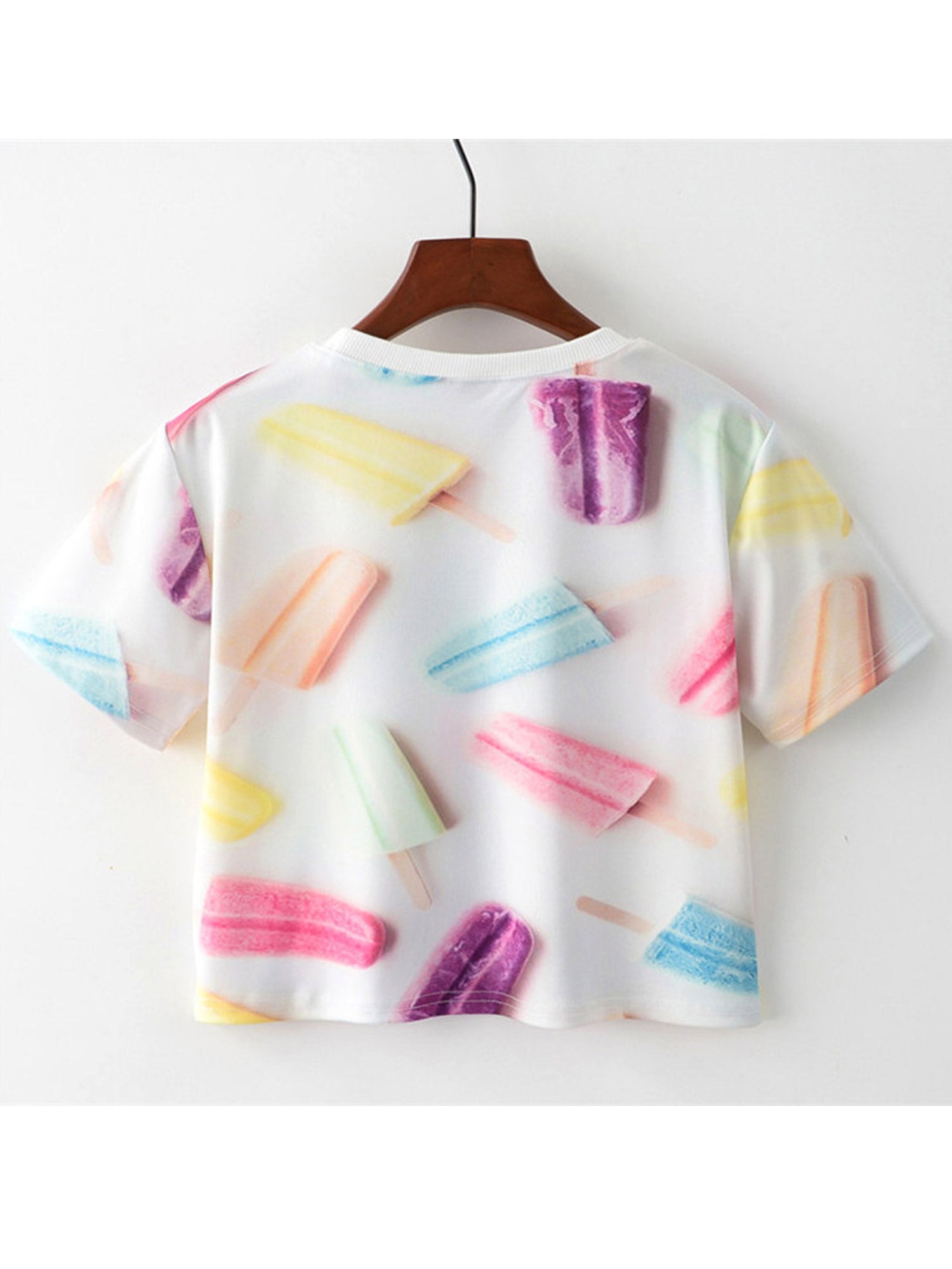 Women Pospicle Printed Round Neck Loose Top