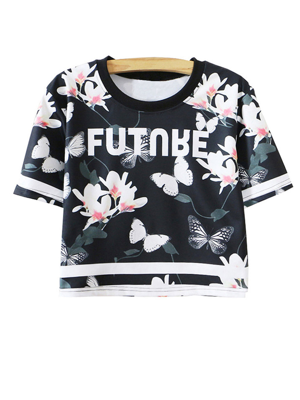 Women Floral Loose Round Neck Comfortable Top