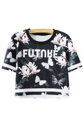 Women Floral Loose Round Neck Comfortable Top