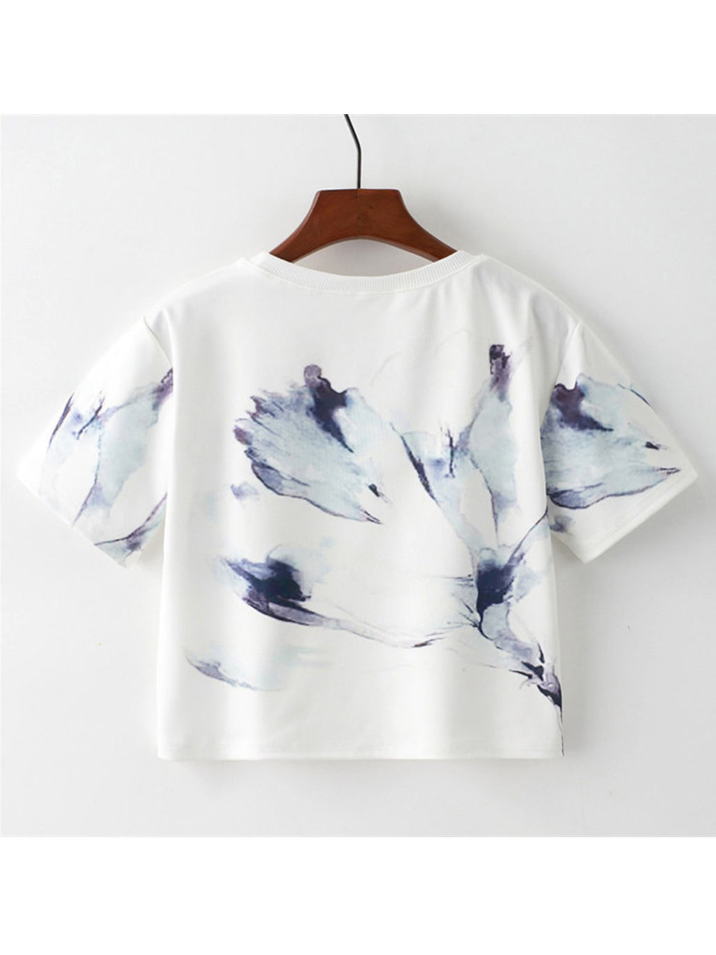 Women Loose Shape Round Neck Casual Top