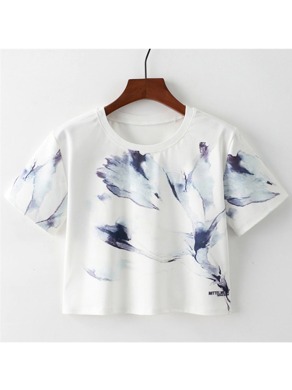 Women Loose Shape Round Neck Casual Top