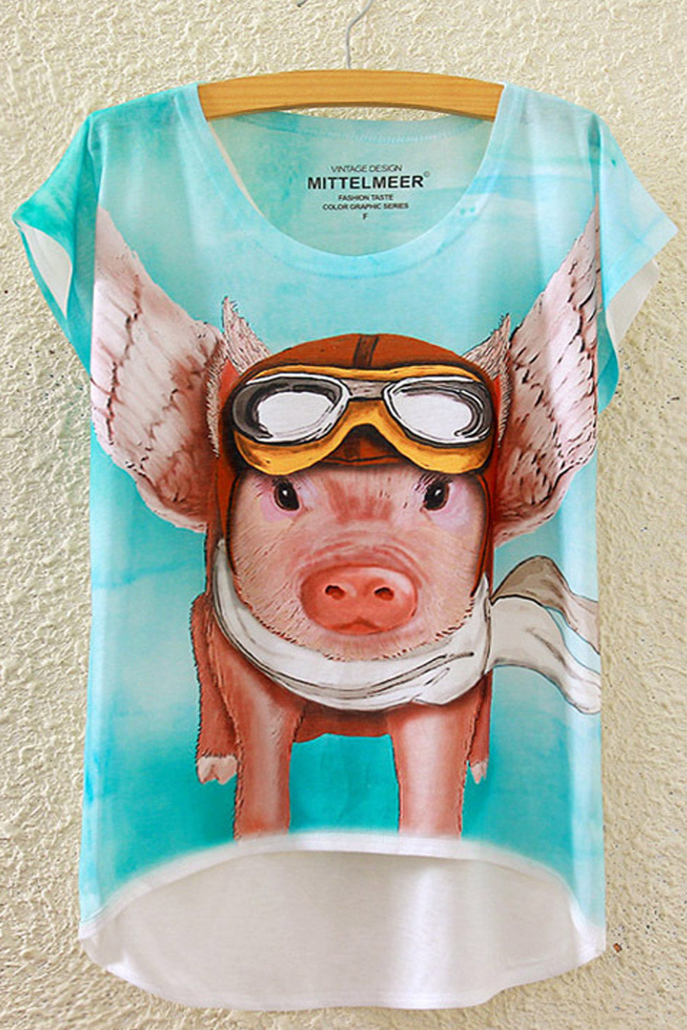 Women Cartoon Designed Loose Casual T-Shirt