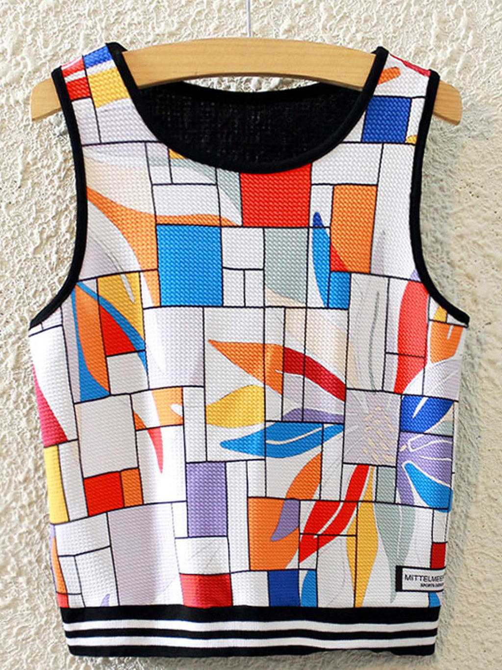 Women Geometric Pattern Sleeveless Summer Top