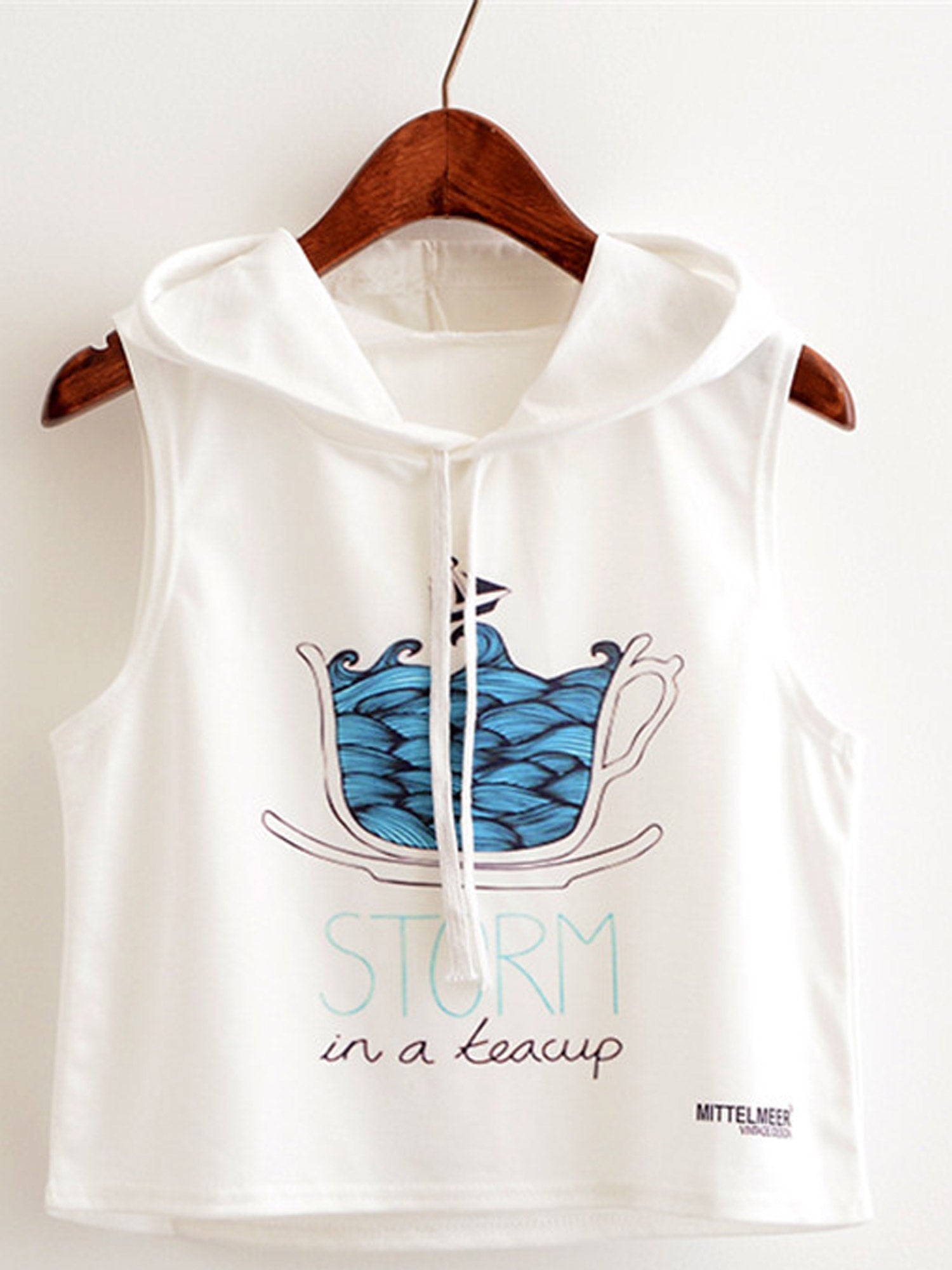 Women Casual Summer Fashion Hooded Neck Top