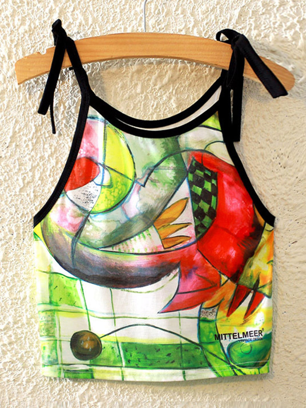 Women Painting Print Soft Material Summer Top